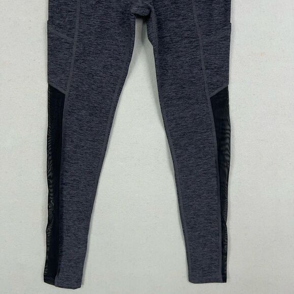 Beyond Yoga Leggings Womens Small Black Steel Spacedye Pocket Mesh Athleisure - Picture 3 of 16